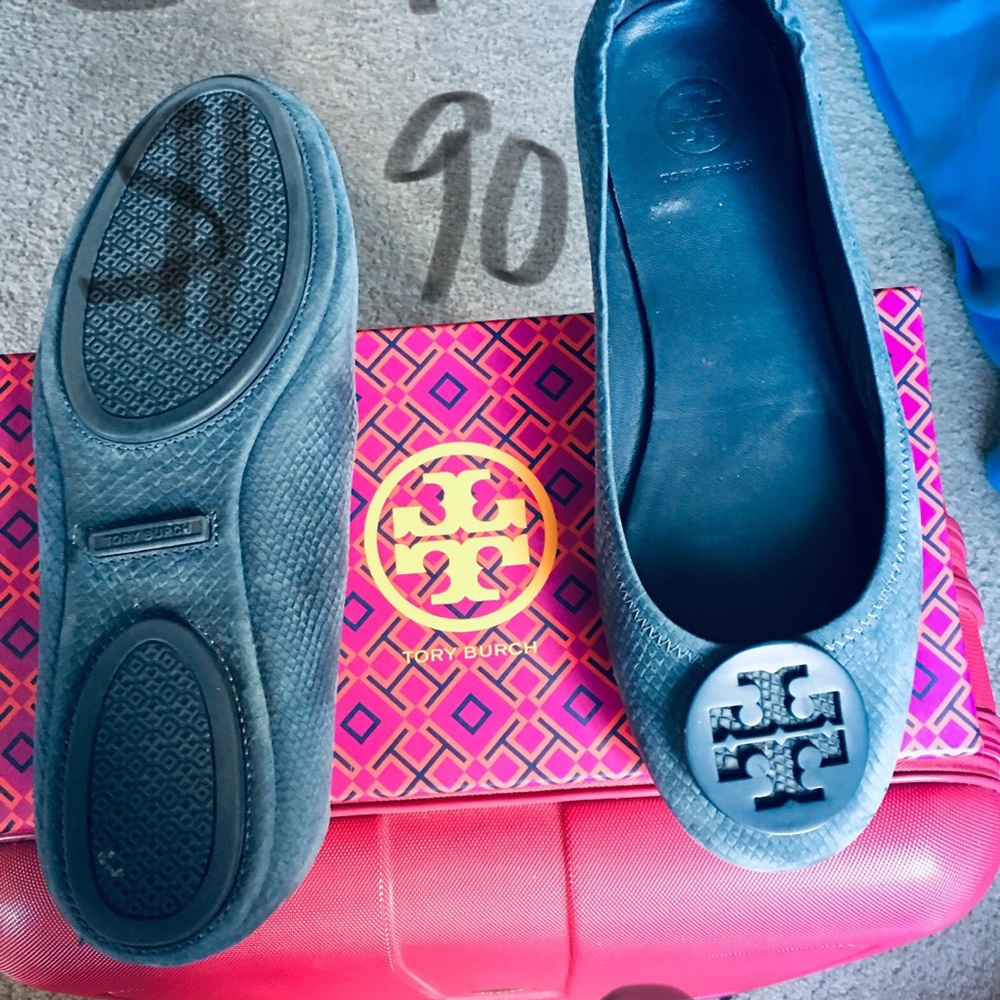 Slightly used Tory Burch Travel Flats